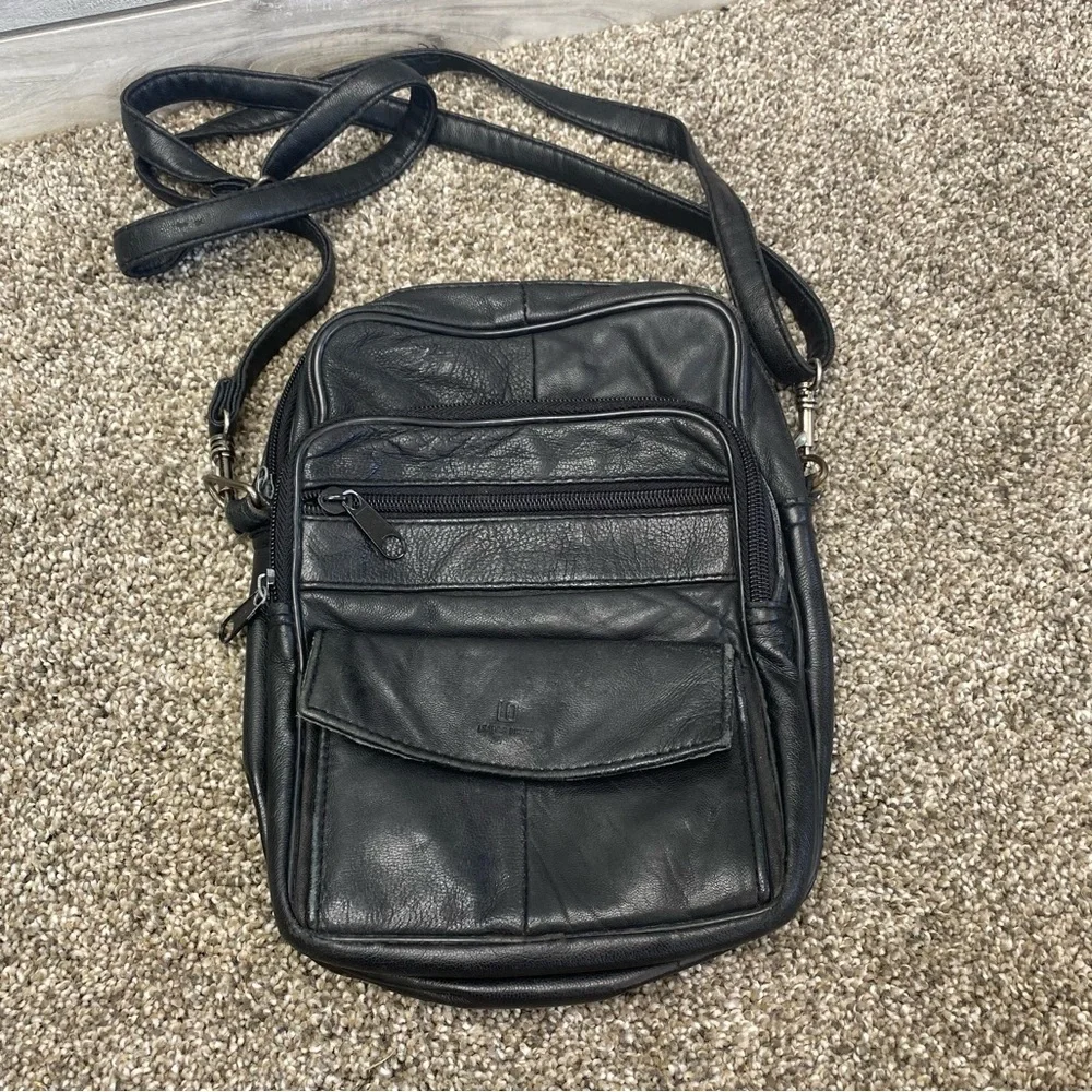 Leather Direct Men’s Messenger Army Travel Bag Crossbody